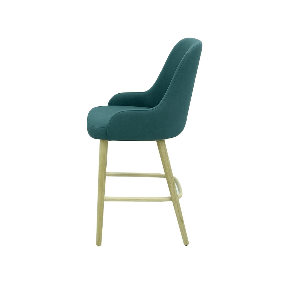 Scaun bar catifea ALBASTRA | model ROCCO
