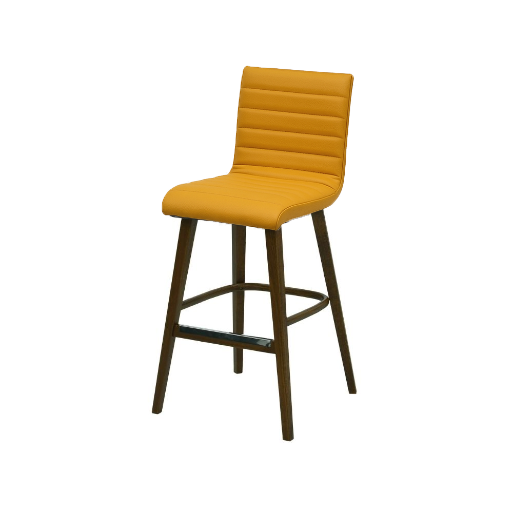 Scaun bar piele naturala ALBASTRA | model RIGA