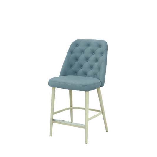 Scaun insula catifea ALBASTRA | model SCOT