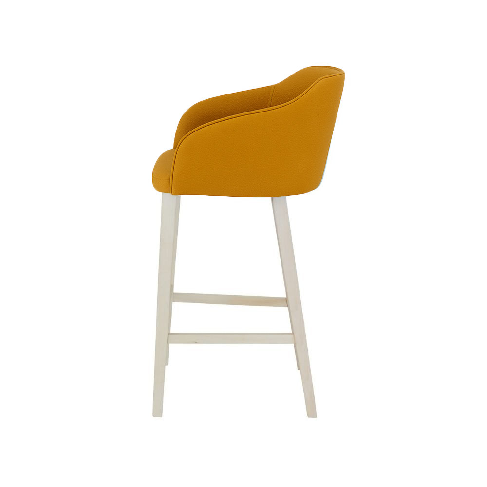 Scaun bar piele ALBA | model CROCO